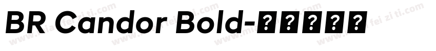 BR Candor Bold字体转换